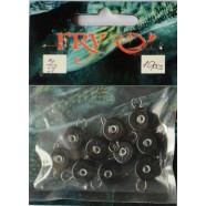 Вантаж вухатий рибальський, таблетка (ексцентрик) колір Silvereyes Black, 10шт в уп., вага 7г